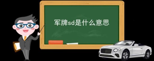 军牌sd是什么意思，军用车牌字母的含义