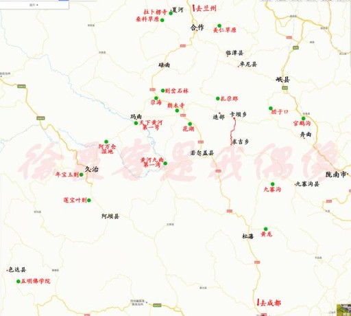 一张地图，让你了解甘南川西景点分布，自驾路线规划