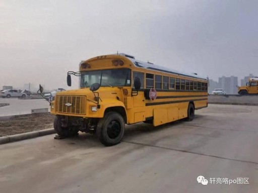 美式校车在中国河南 丨 卡车底盘的Chevrolet B7+Blue Bird CV200